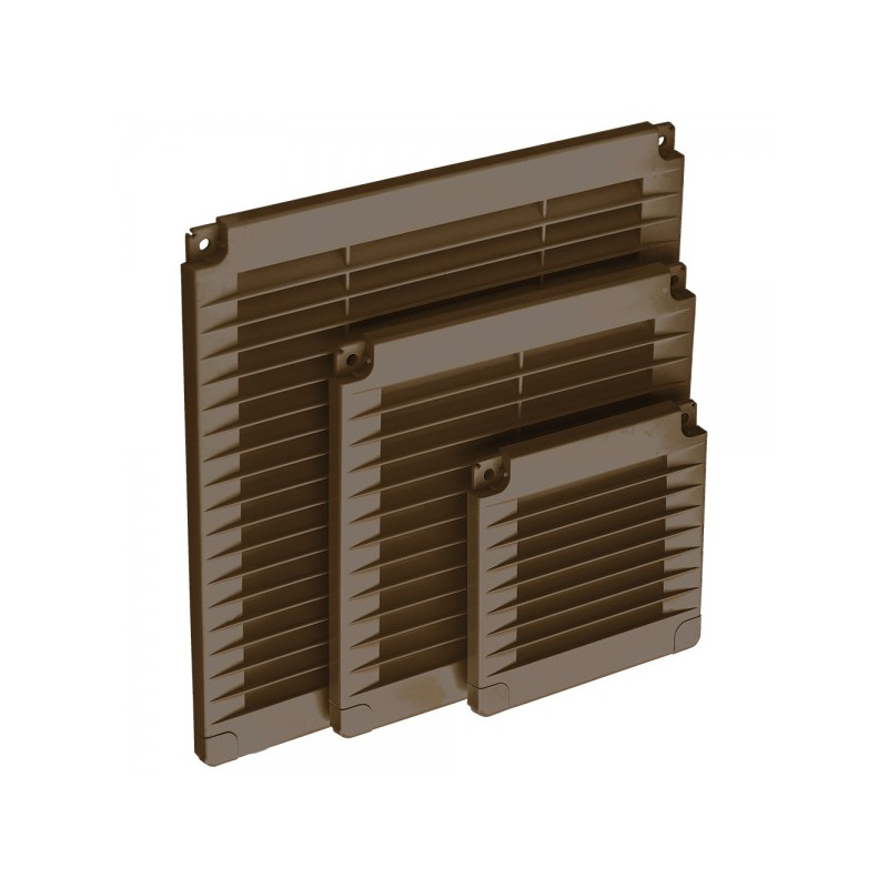 Вентиляционная решетка с заглушками airRoxy 02-346 (30x30) коричневая размеры