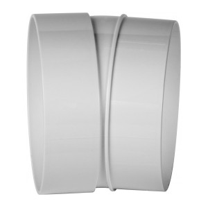 Соединитель каналов поворотный по горизонтали Awenta KO100-23/15 (d100) 15° сбоку