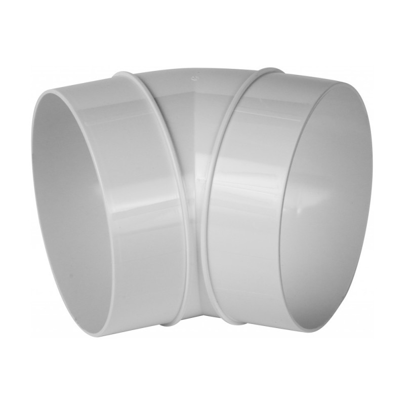 Соединитель каналов поворотный по горизонтали Awenta KO125-23/45 (d125) 45° сбоку