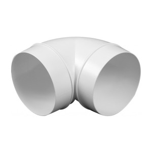 Соединитель каналов поворотный по горизонтали Awenta KO125-23/90 (d125) 90° сбоку