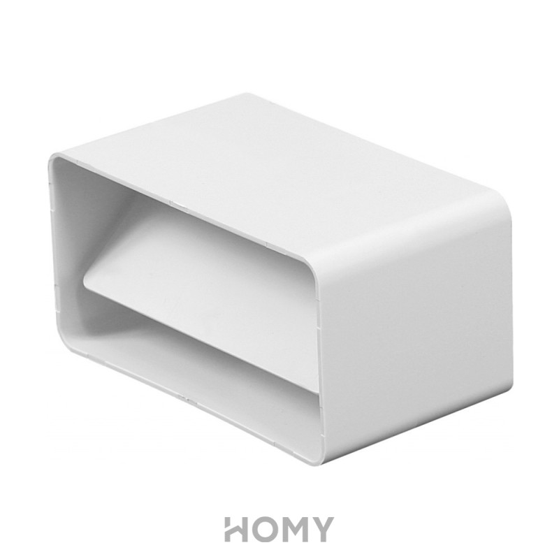 Соединитель каналов прямой с обратным клапаном Awenta KP75-22 (75x150) сбоку