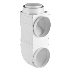 Соединитель каналов прямой для принудительной и естественной вентиляций Awenta AW1-A (d125)  сбоку