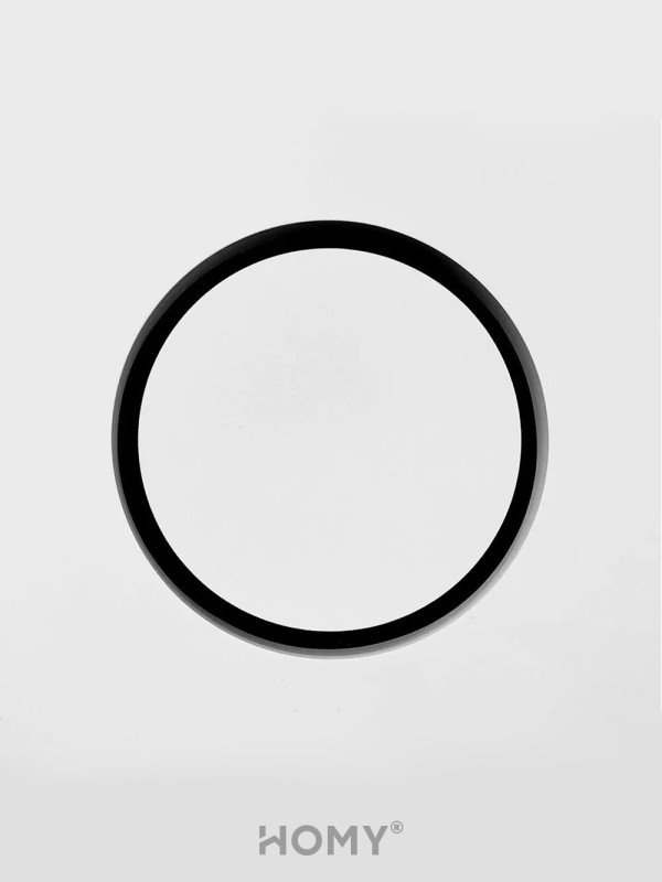 Вентиляционная решетка теневая HOMY AIR Круглый A100W (d150) белая на потолке