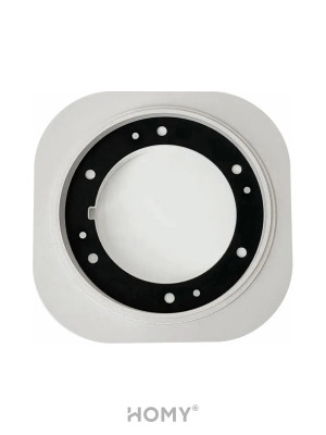 Вентиляционная решетка теневая HOMY AIR Круглый A100W (d150) белая внутри