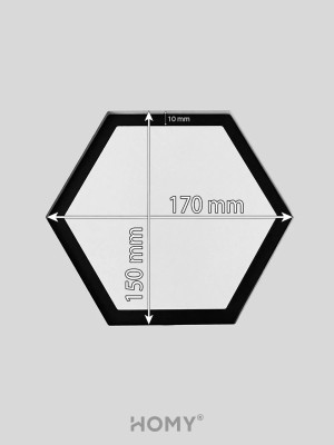 Вентиляционная решетка теневая с вентилятором HOMY AIR Гексагон AH100WS (17x15) белая размер