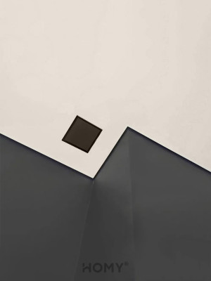 Вентиляционная решетка теневая с вентилятором HOMY AIR Квадратный AS100BS (15x15) черная в интерьере