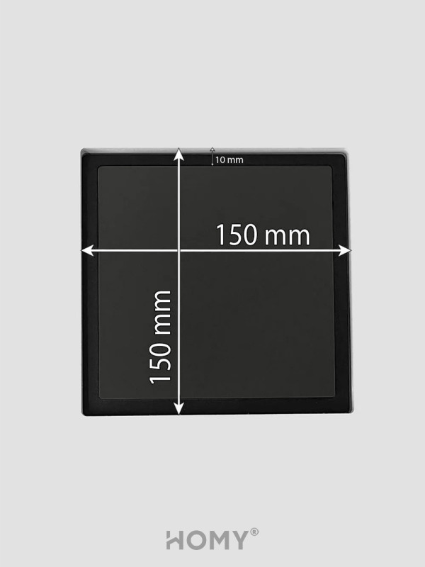 Теневой диффузор с вентилятором с таймером HOMY AIR Квадратный AS100BT (15x15) черная размер