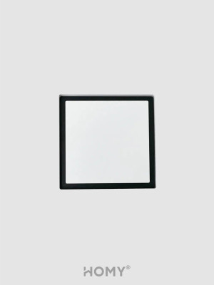 Вентиляционная решетка теневая с регулировкой воздуха HOMY AIR Квадратный AS100WR (15x15) белая на потолке