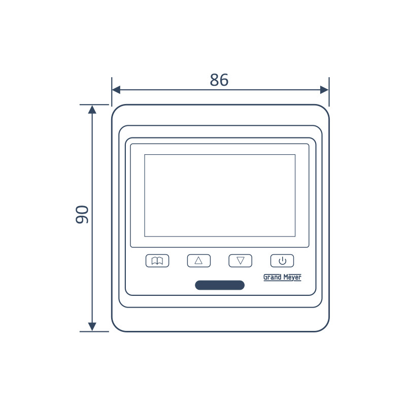 Терморегулятор Grand Meyer HW800 черный схема