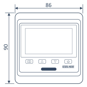 Терморегулятор Grand Meyer HW800 черный схема