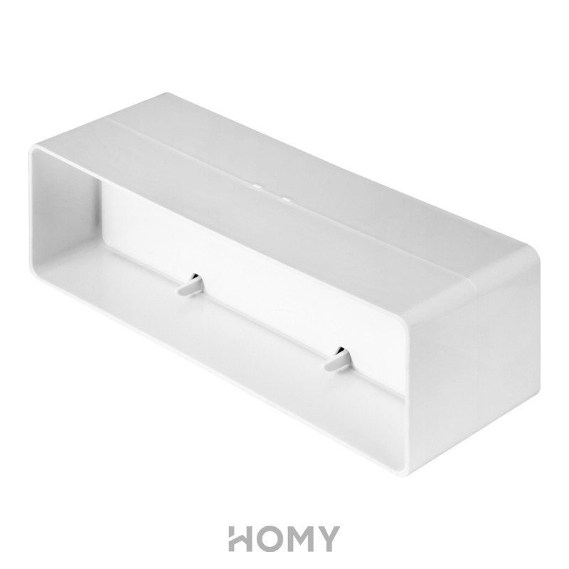 Соединитель каналов прямой с обратным клапаном Awenta KP204-22 (60x204) сбоку