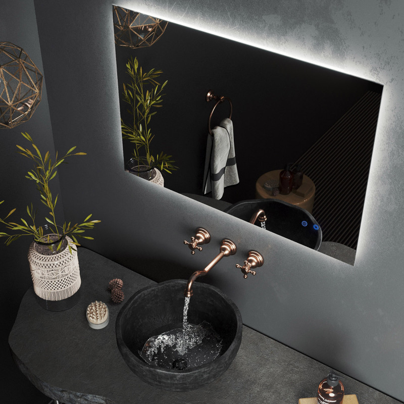 Зеркало Roxen Pure 80x70 сверху