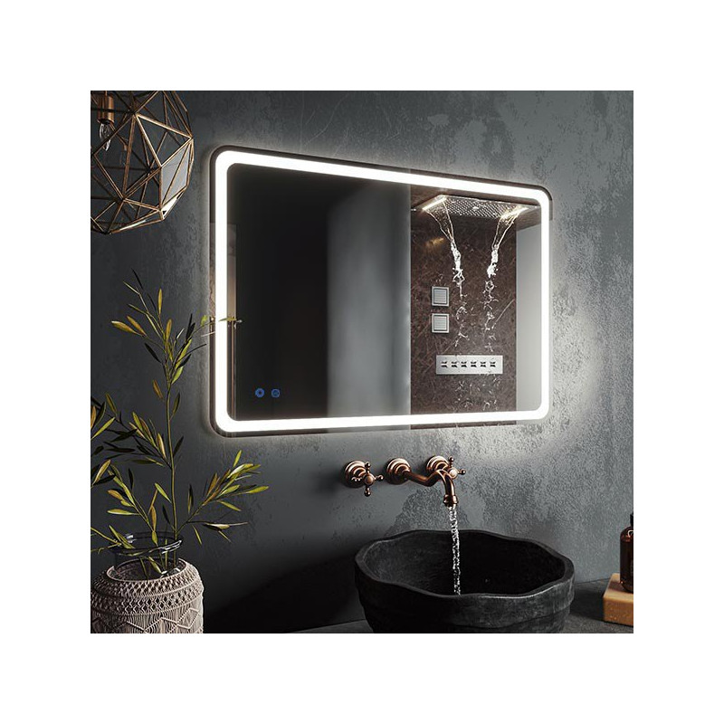 Зеркало Roxen Irida 90x70 (с подогревом) сбоку