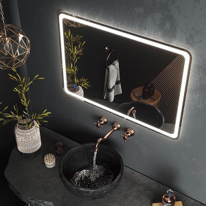 Зеркало Roxen Irida 90x70 (с подогревом) сверху