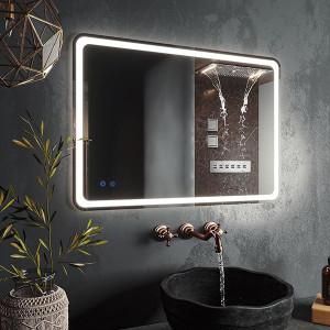 Зеркало Roxen Irida 90x70 (с подогревом) сбоку