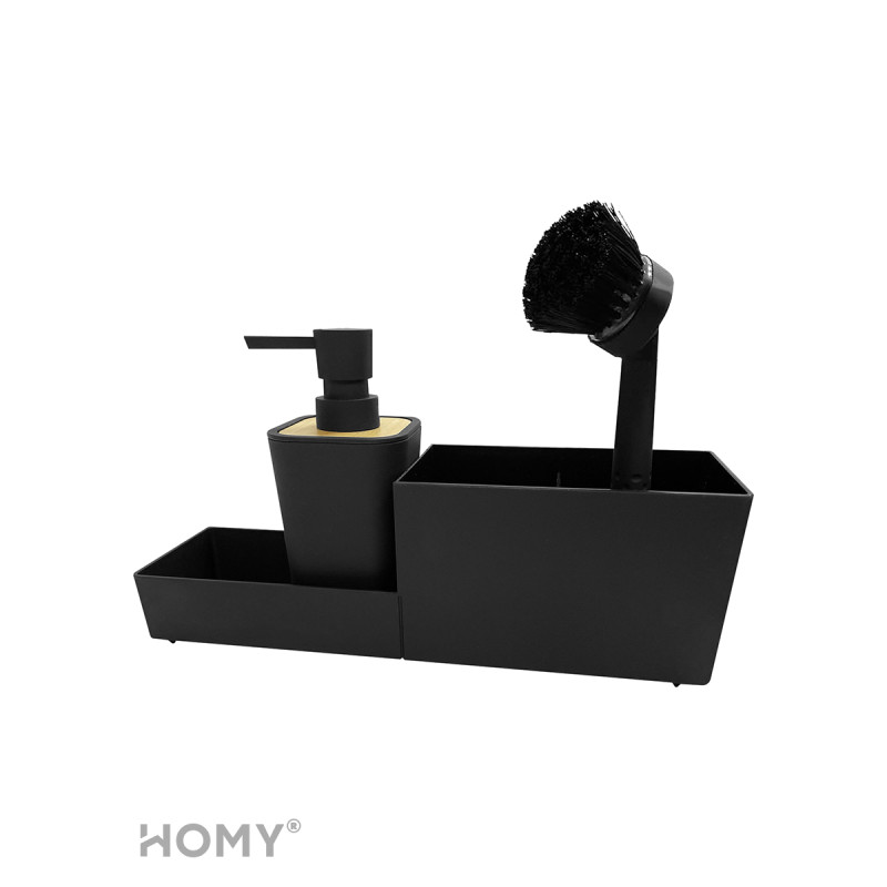 Дозатор жидкого мыла HOMY HARMONY SET HS01 черный
