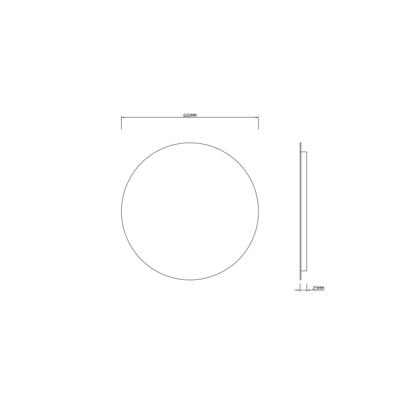 Зеркало Roxen Brimen 60x60 схема