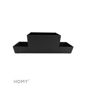 Дозатор жидкого мыла HOMY HARMONY SET HS02 черный подставка