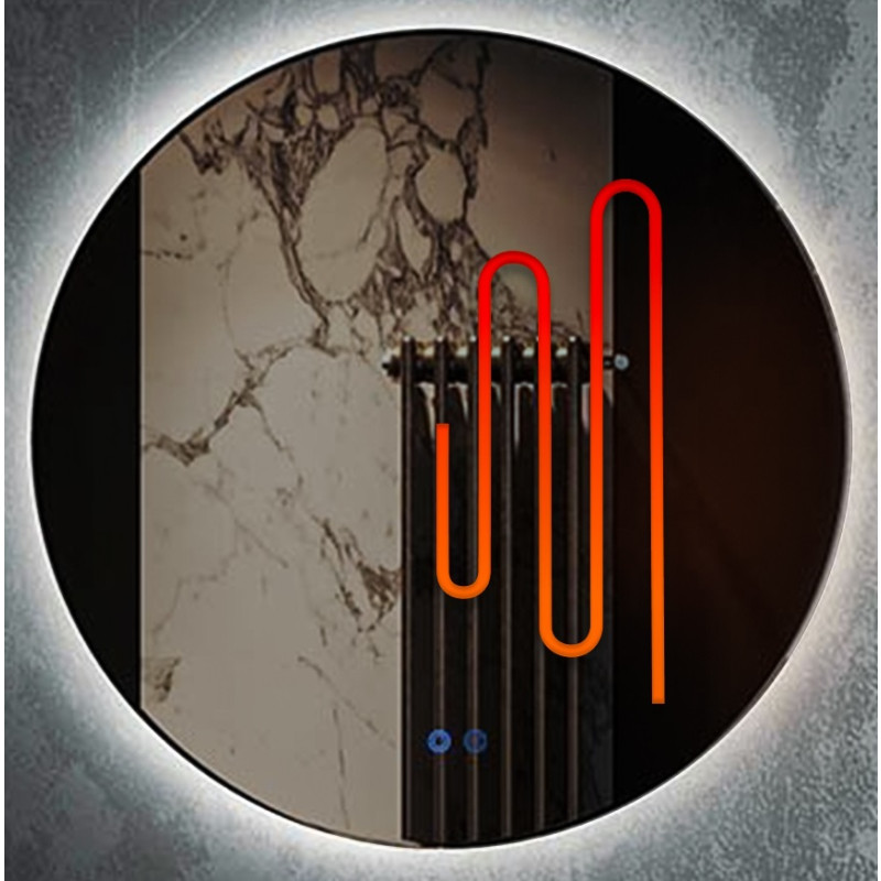 Зеркало Roxen Brimen 80x80 (с подогревом)