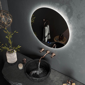 Зеркало Roxen Brimen 80x80 (с подогревом) сверху