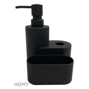 Дозатор жидкого мыла HOMY HARMONY SET HS03 черный спереди