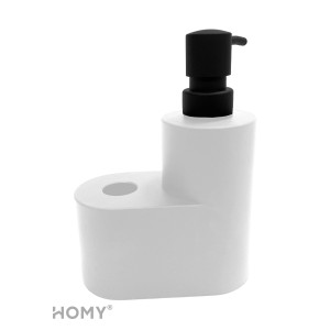Дозатор жидкого мыла HOMY HARMONY SET HS04 белый сзади