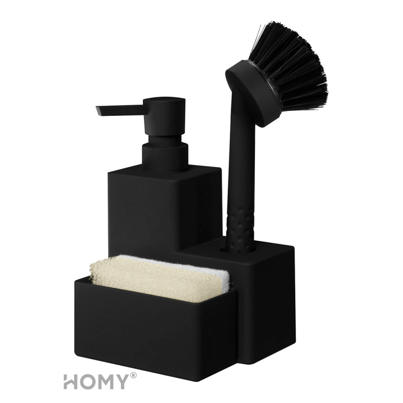 Дозатор жидкого мыла HOMY HARMONY SET HS05 черный комплект