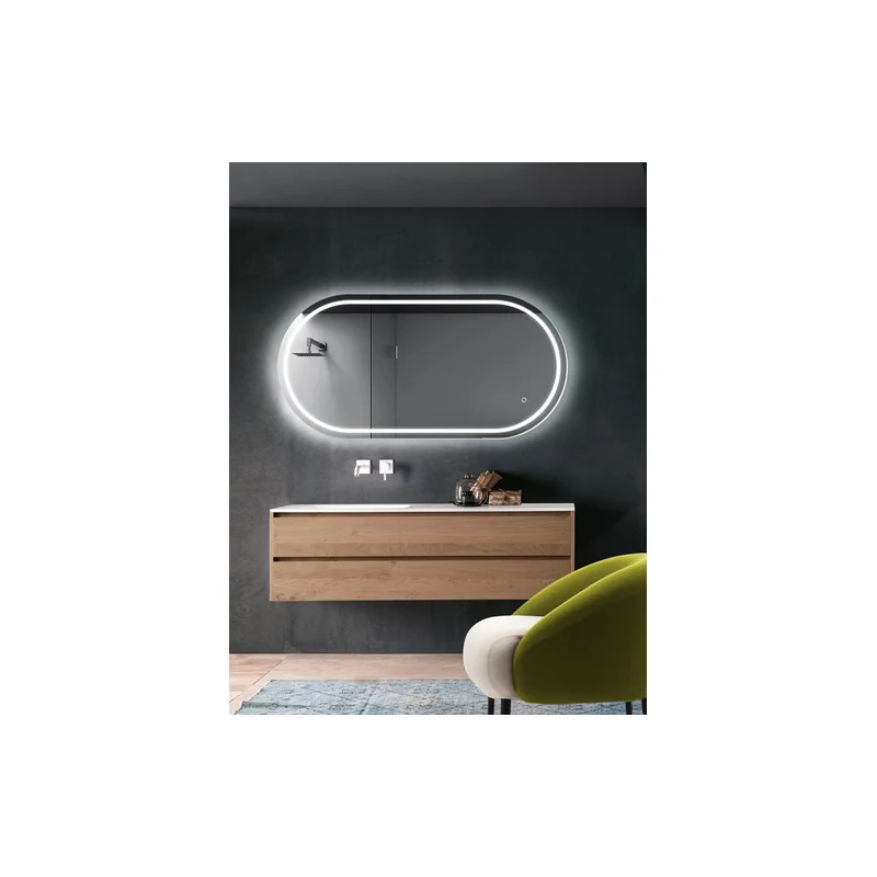 Зеркало Benetto КОМО 120х60 подсветка вкл.