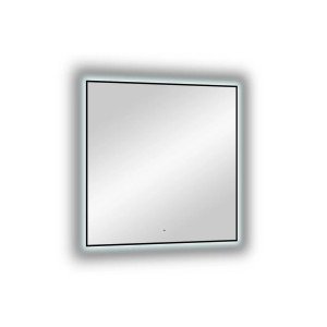 Зеркало Континент Amer LED 100x100 сбоку с подсветкой