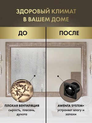 Вытяжной вентилятор Awenta System+ Silent 100 / KWS100CZ-PLB100 сравнение