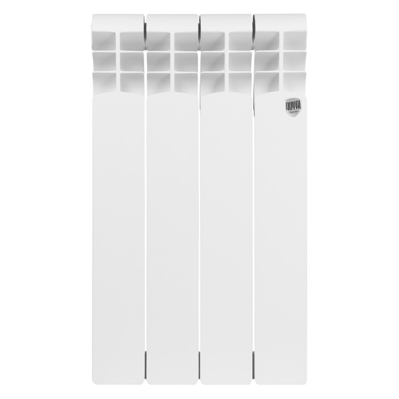 Радиатор алюминиевый Royal Thermo Monoblock A 500 2.0 (4 секции) спереди
