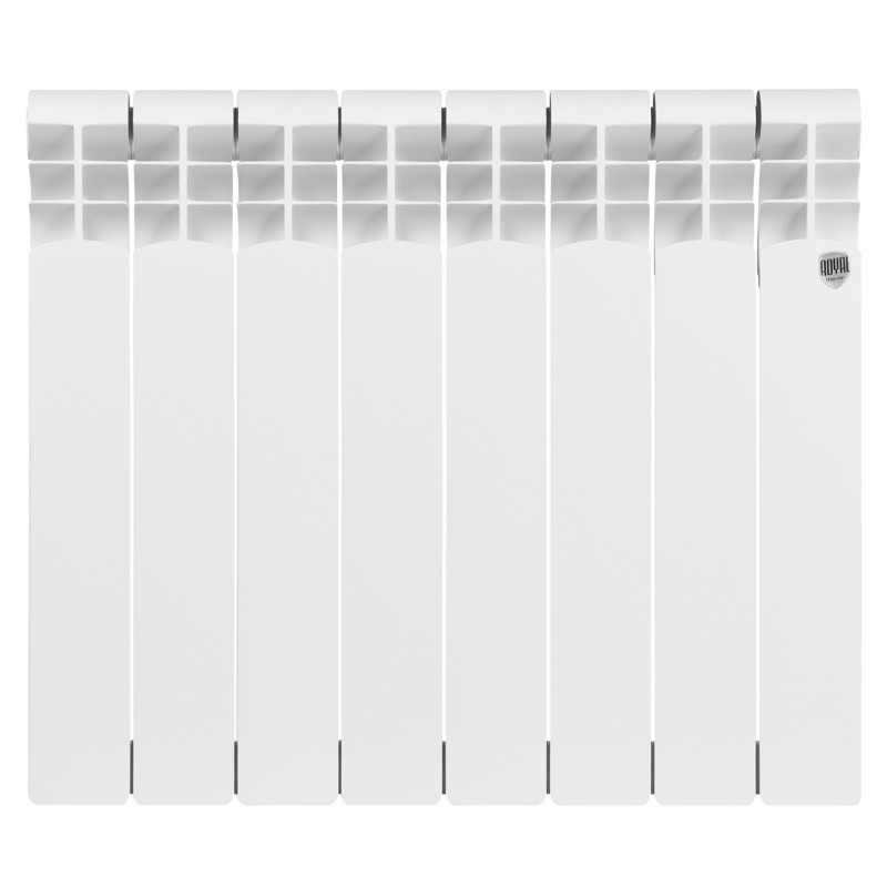 Радиатор алюминиевый Royal Thermo Monoblock A 500 2.0 (8 секций) спереди