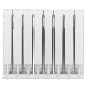 Радиатор алюминиевый Royal Thermo Monoblock A 500 2.0 (8 секций) сзади