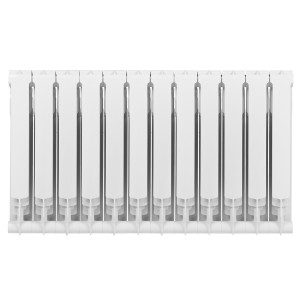 Радиатор алюминиевый Royal Thermo Monoblock A 500 2.0 (12 секций) сзади