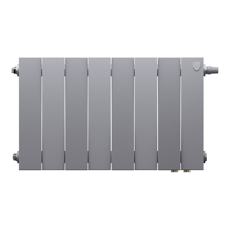 Радиатор биметаллический Royal Thermo PianoForte 300 Bianco Traffico VDR80 (8 секций) спереди