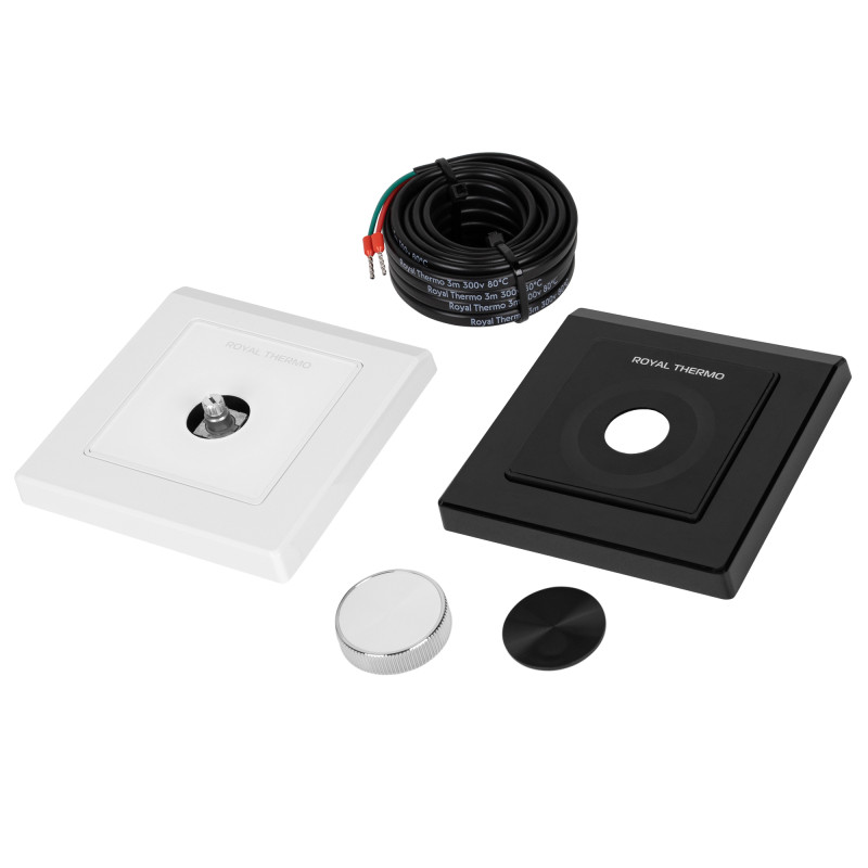 Терморегулятор для теплого пола Royal Thermo Onix RTO-16 белый/черный комплектация