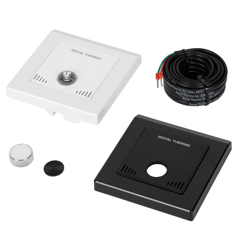 Терморегулятор для теплого пола Royal Thermo Intellon RTI-16 белый/черный комплектация