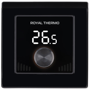 Терморегулятор для теплого пола Royal Thermo Intellon RTI-16 белый/черный спереди (1)