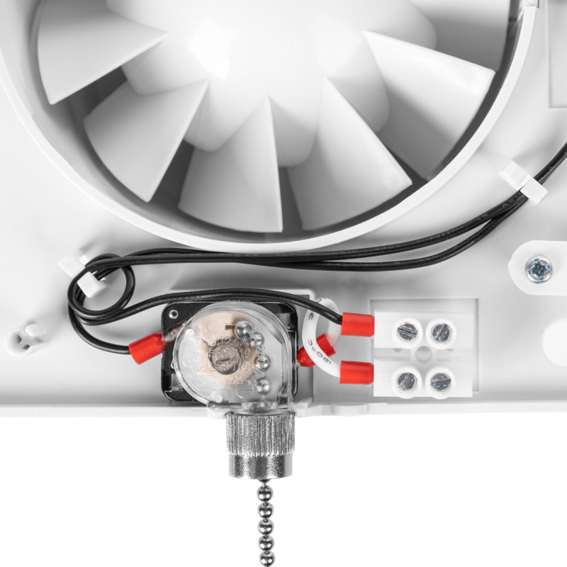 Вытяжной вентилятор Royal Thermo Sunset RAFS 100 P сзади изнутри