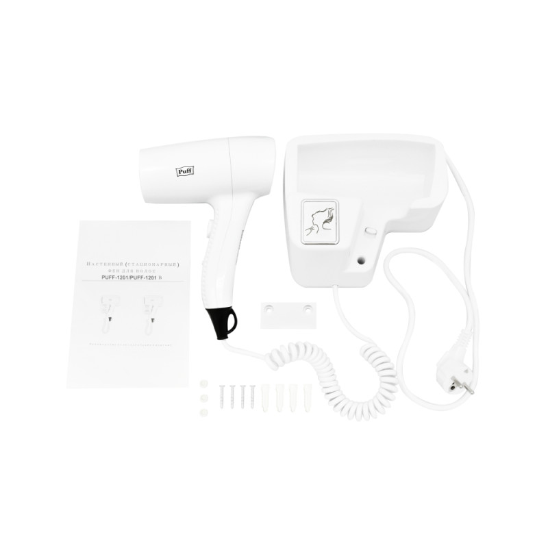 Фен настенный Puff-1201 комплектация