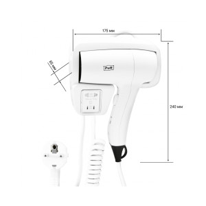 Фен настенный Puff-1201B характеристики
