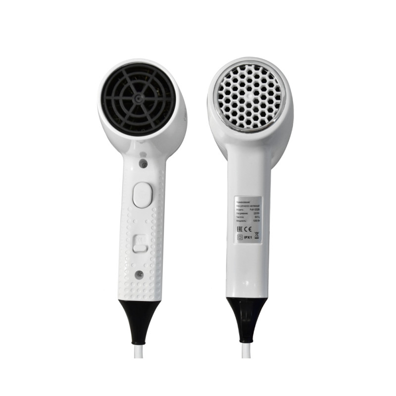 Фен настенный Puff-1202B (с розеткой для бритвы) спереди