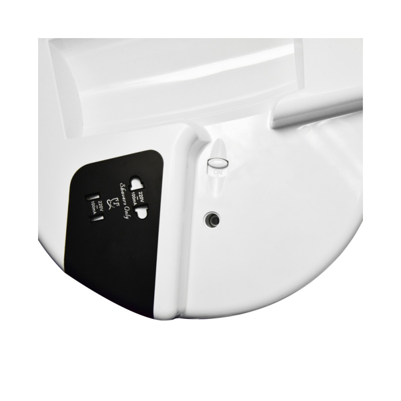 Фен настенный Puff-1202B (с розеткой для бритвы) крепление с розеткой