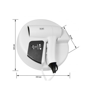Фен настенный Puff-1202B (с розеткой для бритвы) характеристики