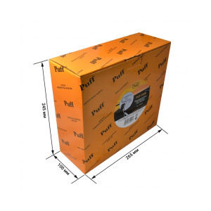 Фен настенный Puff-1202B (с розеткой для бритвы) в упаковке