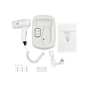 Фен настенный Puff-1203B (с розеткой для бритвы) комплектация