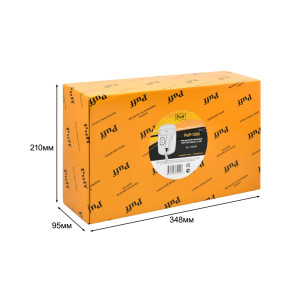 Фен настенный Puff-1203B (с розеткой для бритвы) в упаковке