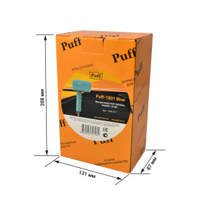 Фен Puff-1801 Blue в упаковке