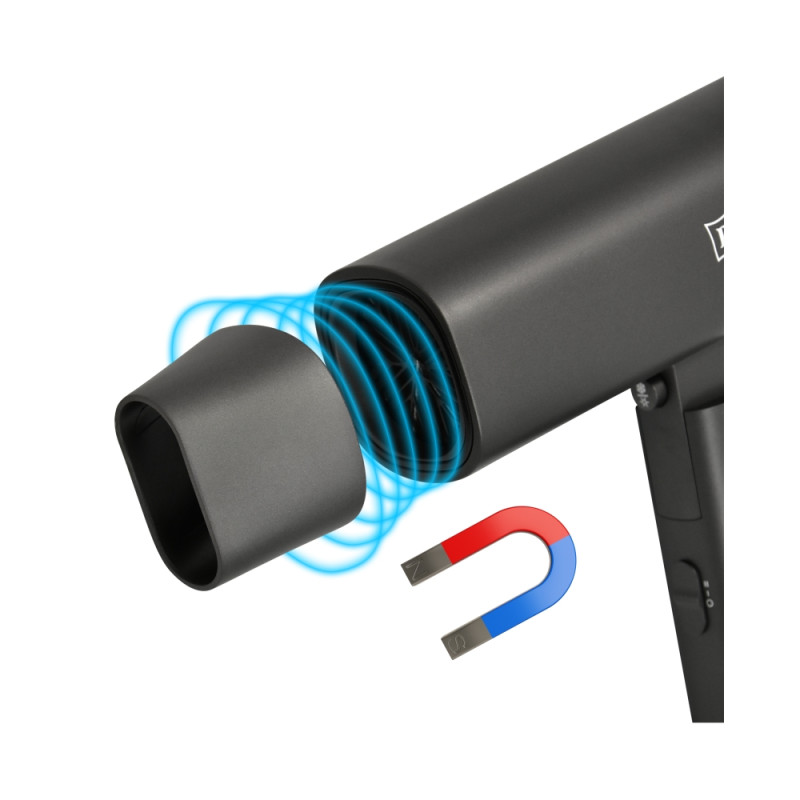 Фен Puff-1802GR магнитная насадка