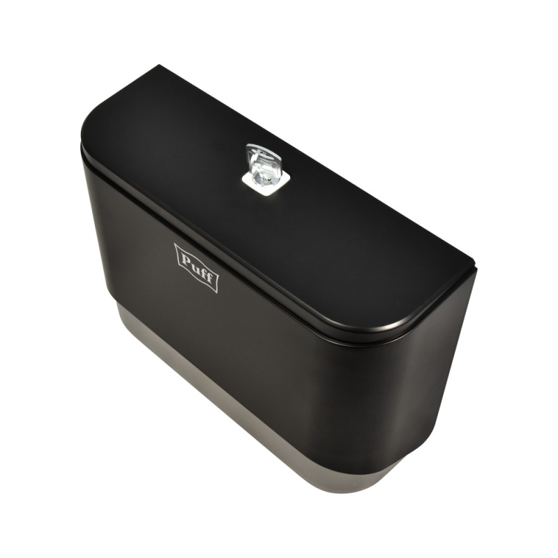 Диспенсер для бумажных полотенец Puff-5140Bl черный сверху